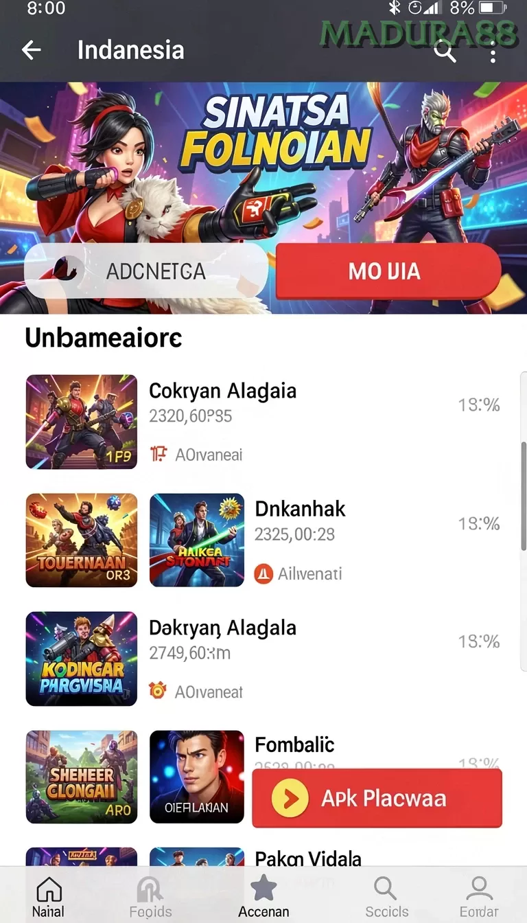 Galeri pratinjau visual madura88 build APK resmi terbaru